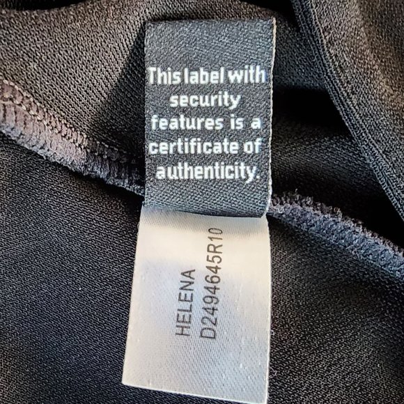 Diane Von Furstenberg Helena Dress Black V-neck Collared Wrap Dress Womens 4 - Picture 9 of 9